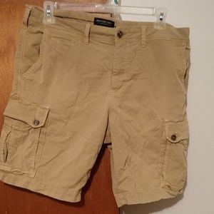 American Eagle Extreme Flex khaki shorts